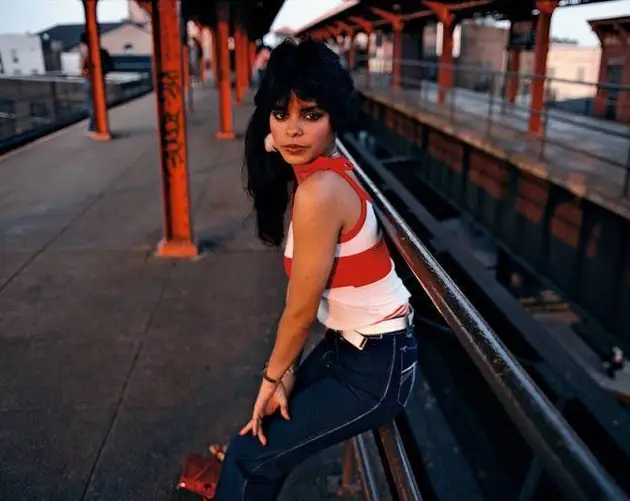 Woman In Red Stripe Top