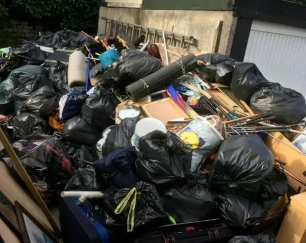 Outside Dumpster