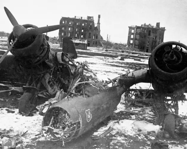 Destroyed War Plane In Stalingrad