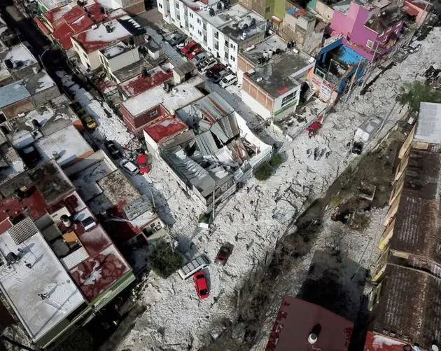 Aerial View Jalisco Hail