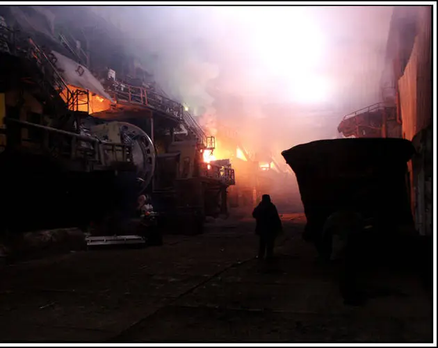 Burning Copper Plant