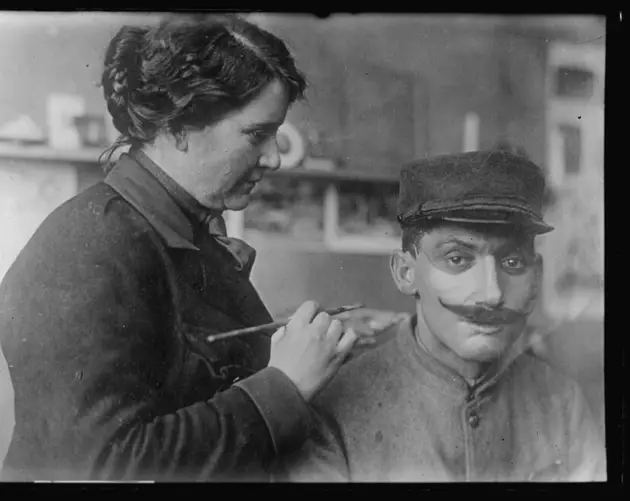 Anna Coleman Ladd Painting A Mask