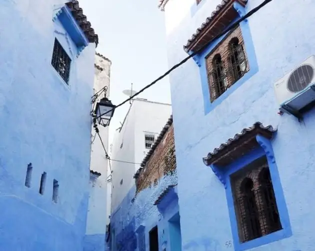 Blue Alley At Chefchaouen