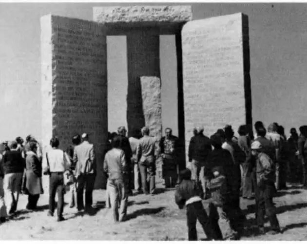Georgia Guidestones In 1980