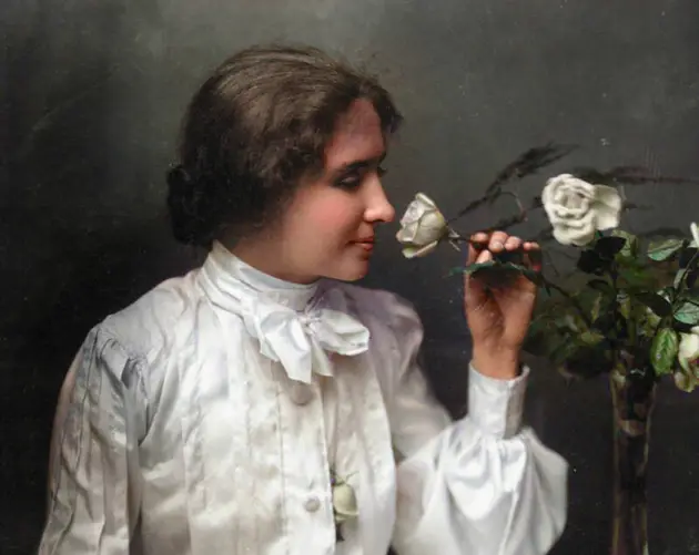 Helen Keller Colorized Portraits
