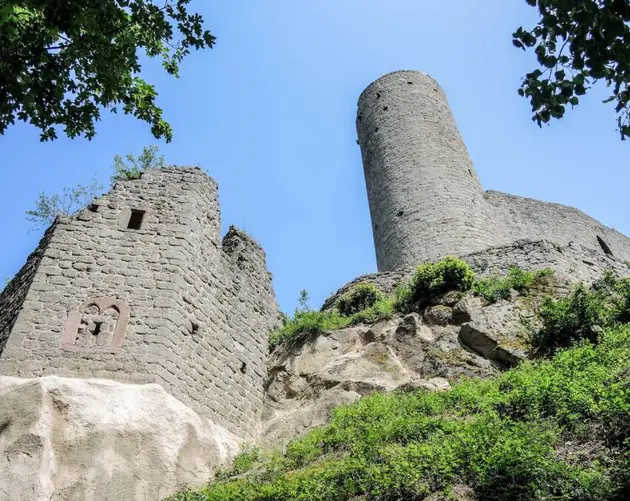 Blue Sky And Chateau Dandlau Walls