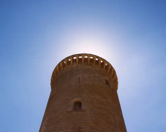 Bellver Castle Tower And The Sun