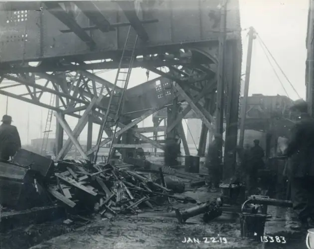 Beneath The Destroyed Train Trestle