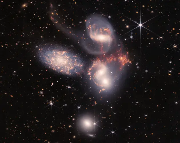 James Webb Telescope Image Of Stephan's Quintet