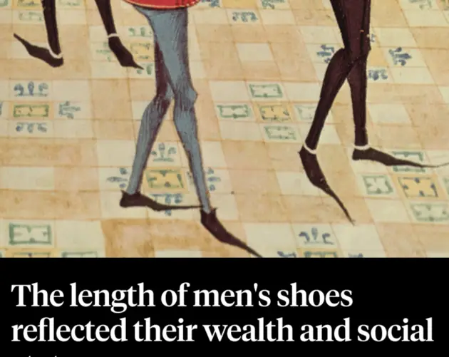 Facts About Men's Shoes During The Middle Ages
