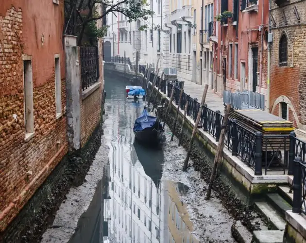 Dry Canal In Venice