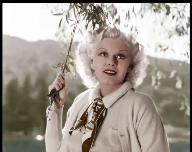 Color Photo Of Jean Harlow