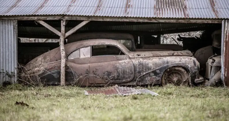 60 Rare Automobiles Discovered In A Broken Down French Barn