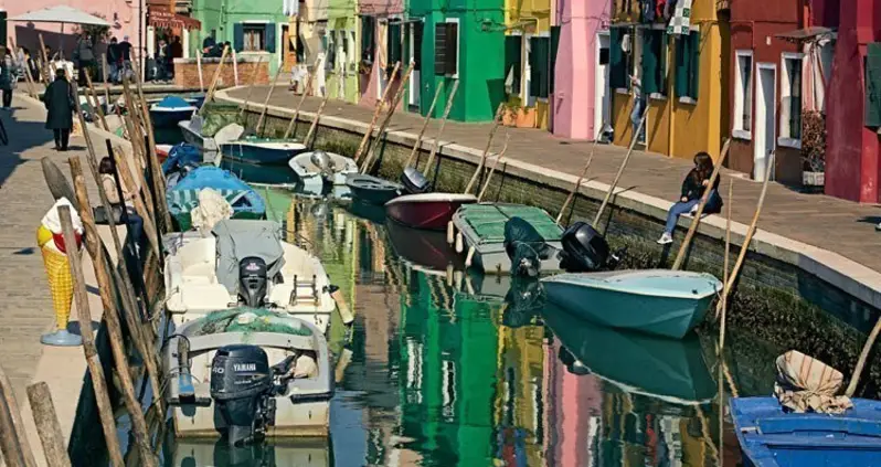 The Rainbow Painted Island Of Burano, Italy