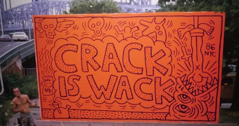 The Story Behind Keith Haring’s Original ‘Crack Is Wack’ Mural