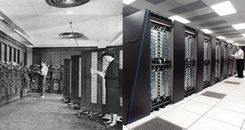 Then And Now: The World’s Very First Computer Vs. Today’s Supercomputers