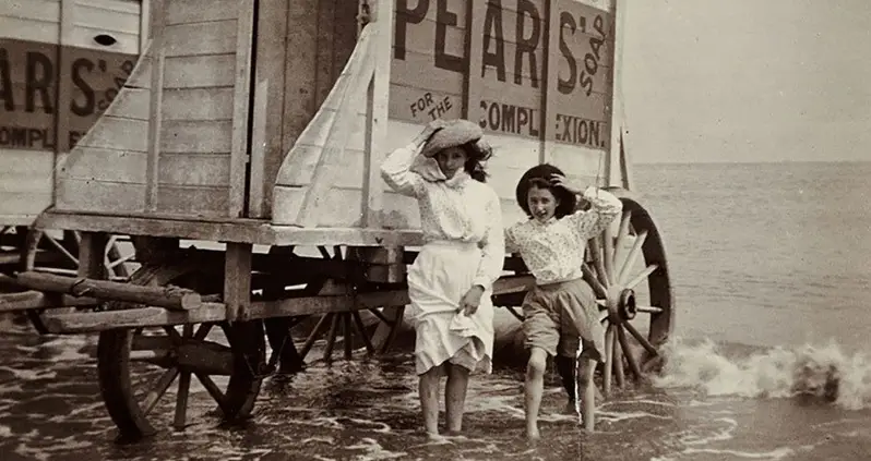 In Victorian Times, Women Had To Be Carried To The Beach