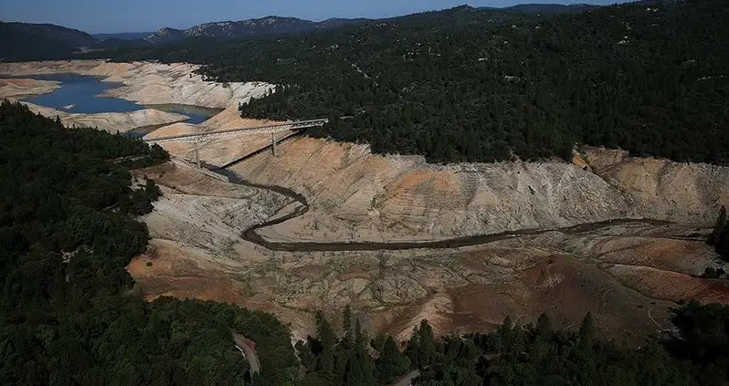 Then And Now: Lake Oroville Dries Up During Drought