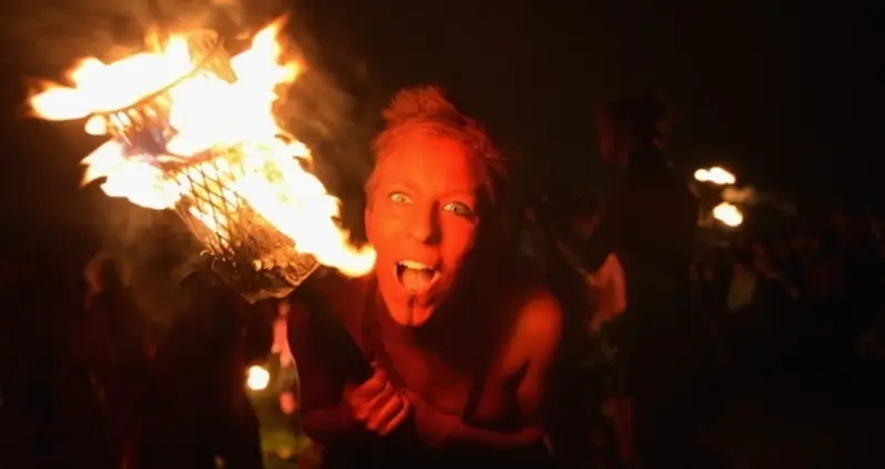 The Beltane Fire Festival Welcomes Summer With Flames, Nudity, Masks, And More