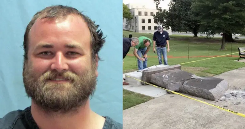 Arkansas Driver Live-streams Himself Ramming Ten Commandments Monument