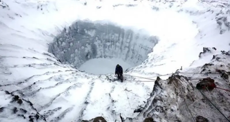 Giant Craters Open Up Across Siberia’s “End Of The Earth” Peninsula