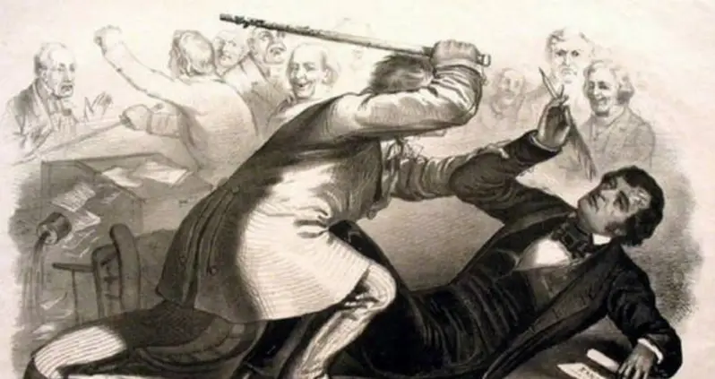 The Time Preston Brooks Beat Senator Charles Sumner With His Cane Over Slavery