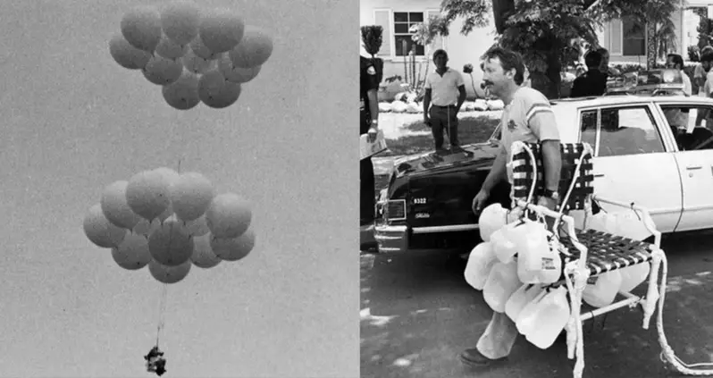 ‘Lawnchair Larry’ Walters, The Man Who Flew To 16,000 Feet With Nothing But A Lawnchair And Weather Balloons