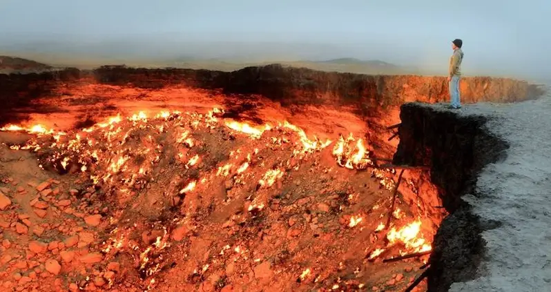 Inside Turkmenistan’s Gates of Hell, The Massive Smoldering Pit That’s Been Burning For 50 Years