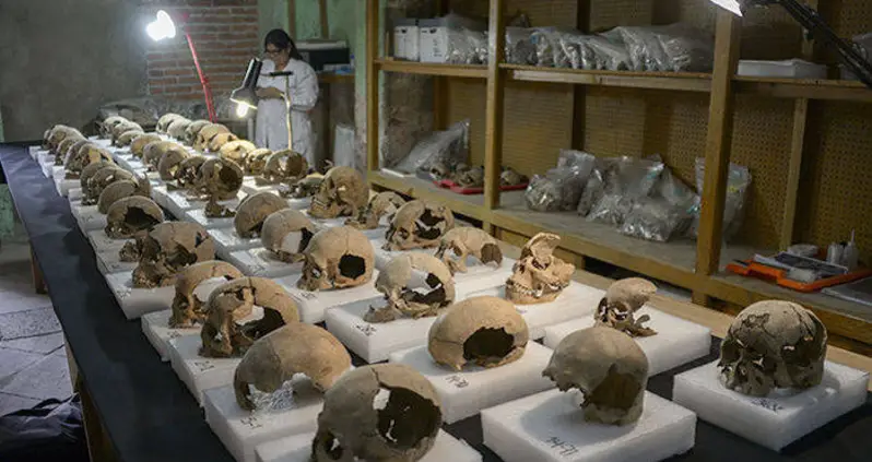 Archaeologists Describe Gruesome Ritual Behind Massive Aztec Skull Tower