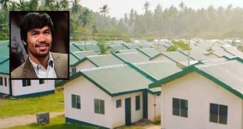 Boxer Manny Pacquiao Built 1,000 Homes For The Poor In His Home Country