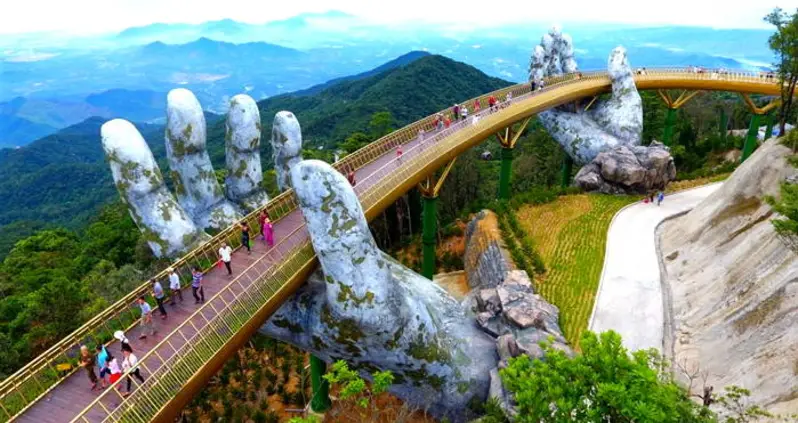 Vietnam’s New ‘Golden Bridge’ Looks Like Something Out Of A Fantasy World