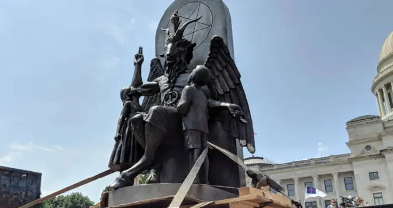 A Satanic Monument Was Just Erected In Front Of Arkansas’ State Capitol