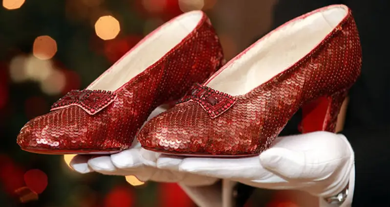 A Stolen Pair Of Ruby Slippers From The Wizard Of Oz Have Been Found 13 Years Later By The FBI