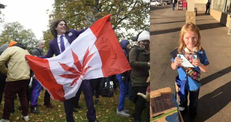 Canadian Girl Scout Sells Out Of Cookies Outside Dispensary On First Day Of Legal Weed