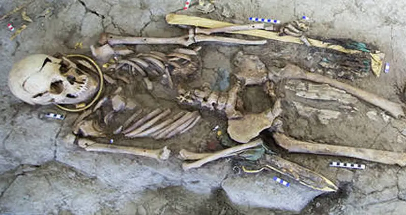 Burial Mound With The Remains Of Two Iron Age Teenagers And An Array Of Finery Has Been Excavated In Kazakhstan