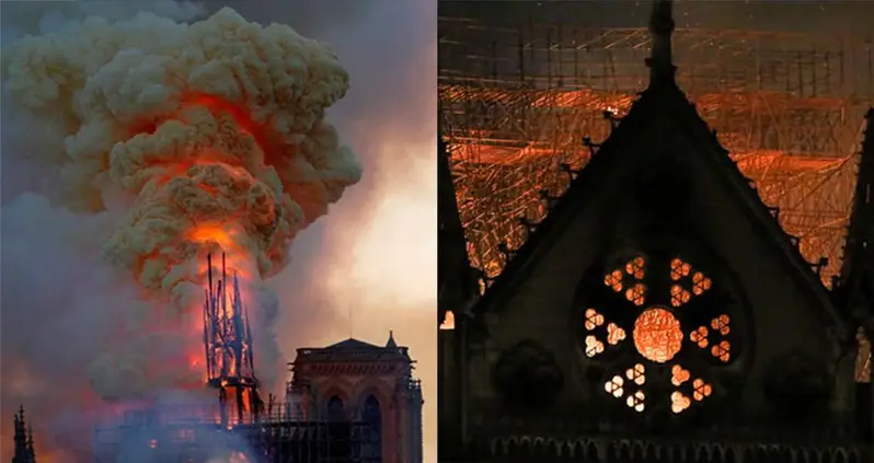 The Heartbreaking Notre Dame Cathedral Fire In Pictures