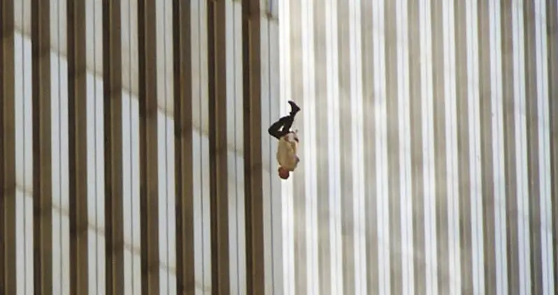 The Story Behind “The Falling Man,” The Tragic Photo Of A 9/11 Jumper