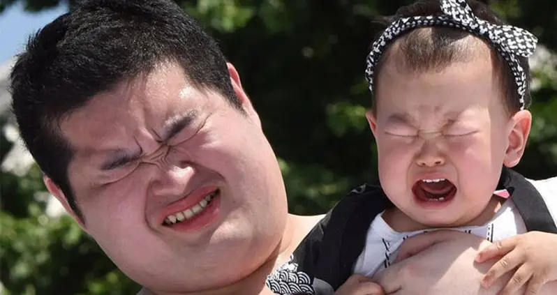 400-Year-Old Japanese Festival Has Babies Compete To Cry The Loudest