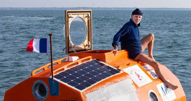 Frenchman Completes 4-Month-Long Voyage Across The Atlantic In A Giant Barrel