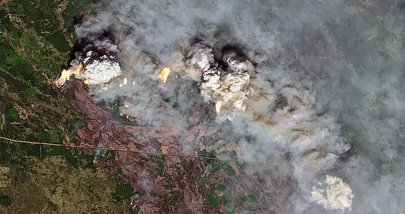 Satellite Images Reveal The Frightening Truth Of Climate Change: An Arctic Ablaze