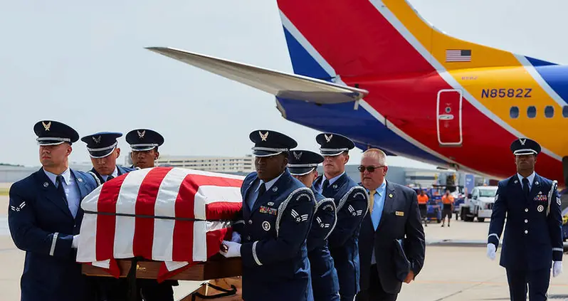 Remains Of Vietnam Fighter Pilot Shot Down 52 Years Ago Are Flown Back To The U.S. By His Son