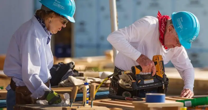 When He Was 95 Years Old, Former President Jimmy Carter Was Still Building Homes For The Needy