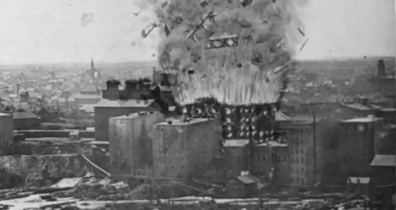 How Excess Flour Dust And Rogue Sparks Produced The Washburn Mill Explosion of 1878