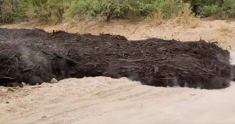 This River Of Black Sludge Recorded In Arizona Is The Stuff Of Nightmares