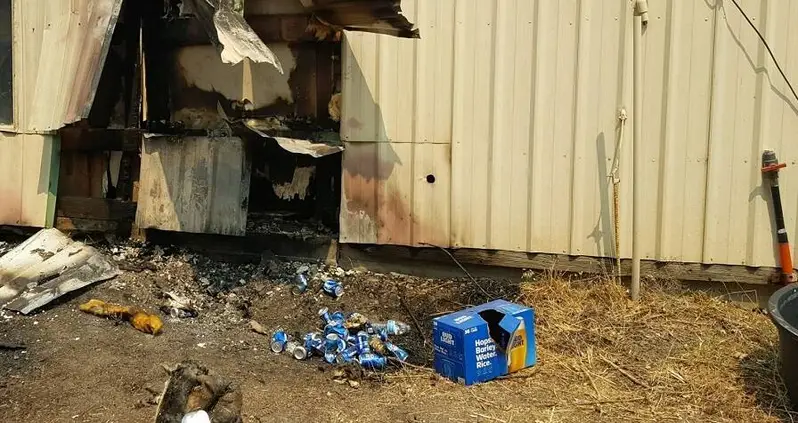 California Man Defends His Home From Wildfire With Cans Of Bud Light