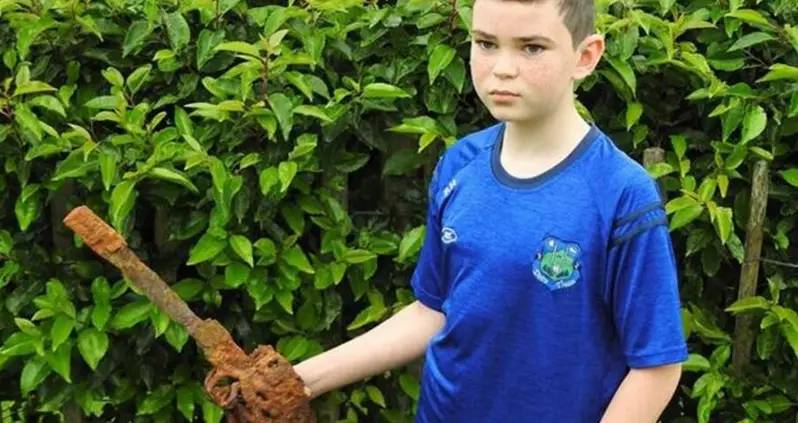 10-Year-Old Boy Discovers An 18th-Century Sword With A Metal Detector He Just Got For His Birthday