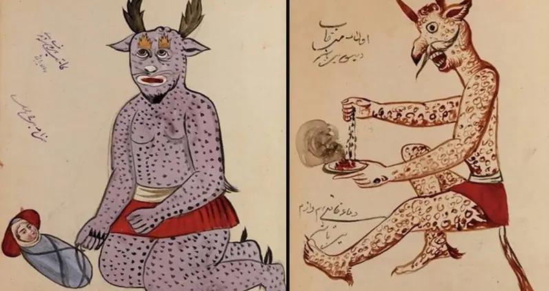 30 Disturbing Demons Found Inside A Persian Book Of Demonology From 100 Years Ago