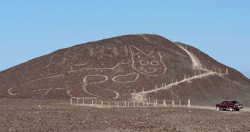 Archaeologists Unearth Massive Cat Geoglyph From 2,000 Years Ago In Peru