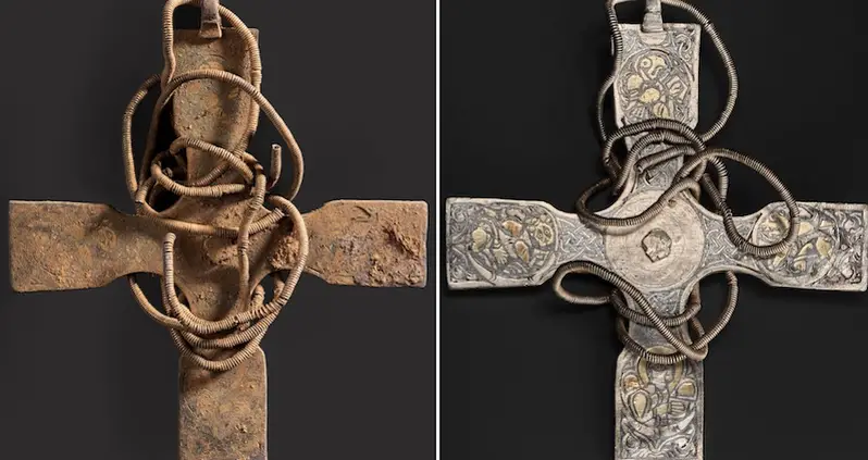 Stunning 9th-Century Anglo-Saxon Cross Restored To Near-Pristine Condition