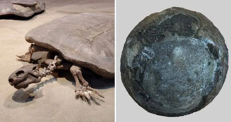Paleontologists In China Just Discovered A Prehistoric Egg Fossil From A Nearly Human-Sized Turtle — With A Baby Inside